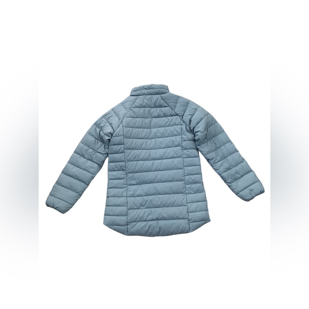 Patagonia Girls Size L, 12, Drop-Tail Down Sweater Puffer Coat in Thermal Blue - Picture 2 of 10